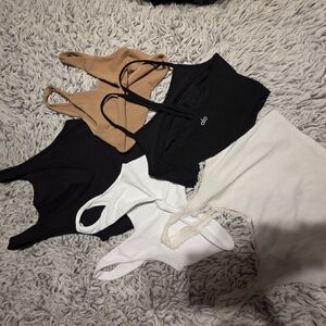 Crop Tops - Black, White, Tan